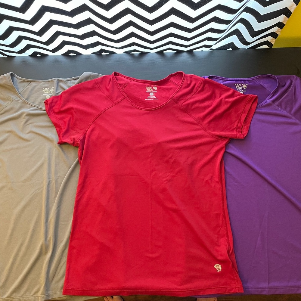 Mountain Hardwear tech wick shirts lot